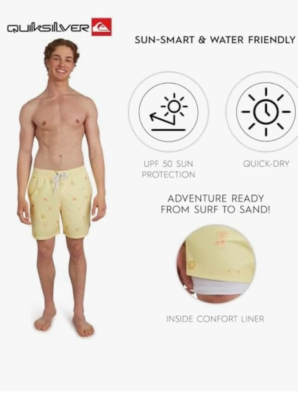 New Quicksilver Ocean Mayhem Volley Swim Trunks